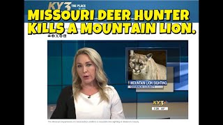 Missouri Deer Hunter Kills a MOUNTAIN LION [upl. by Ariday463]