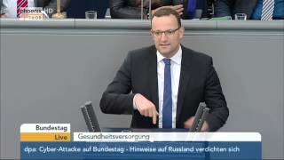 Bundestag Debatte über Gesundheitsversorgung mit Hermann Gröhe am 11062015 [upl. by Aronoh]