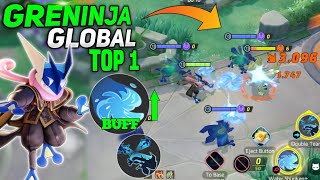 Greninja New Global Top Rank No1 Build for Water Shuriken Crazy Damage build  Pokemon unite [upl. by Arocat]