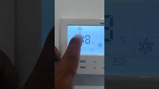 Hisense VRF Ac Thermostat Lock 🔒 And UnlockFinac Airconditioning1M ViewPlease Subscribe Ac Video [upl. by Yrocal]