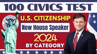 NEW Updated 100 Civics Questions and Answers for US Citizenship Interview 2024  Study Guide [upl. by Mendie768]