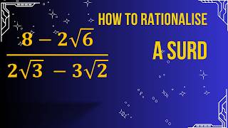 08 Rationalising a Denominator of a Monomial Surd [upl. by Reivaxe]