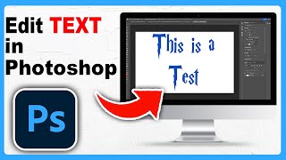 How to Edit Text in Photoshop  Full Guide 2024 [upl. by Given401]