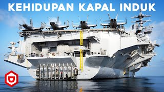 Begini cara kerja Kapal INDUK Raksasa Rp 200 Triliun Angkatan Laut Amerika Kota Terapung di Laut [upl. by Ahsercul]