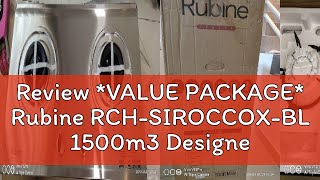 Review VALUE PACKAGE Rubine RCHSIROCCOXBL 1500m3 Designer Cooker Hood  Builtin Hob Packages [upl. by Arianne113]