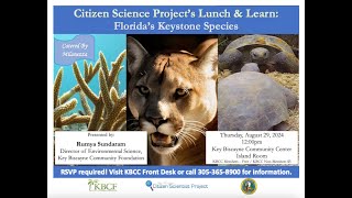 Floridas Keystone Species  Rumya Sundaram  Key Biscayne Citizen Scientist Projects [upl. by Ahsratan]