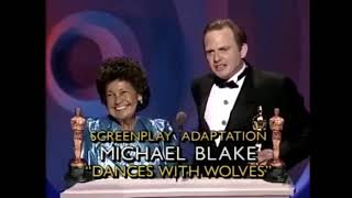 Dances With Wolves Elder speaking Lakota at Academy Awards [upl. by Fitzger596]