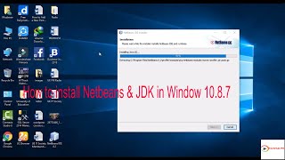 How to install NetBeans amp JDK in Window 1087 [upl. by Haiacim]