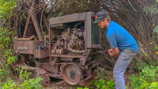 Cleveland bucket wheel trencher sitting 50 years  WILL it START [upl. by Nerb]