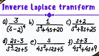 Inverse Laplace Transform  Engineering mathematics  Examples Solved  Mathspedia [upl. by Almeria]