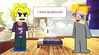 Noob wants gcubes Blockman goAnimation [upl. by Okimik]