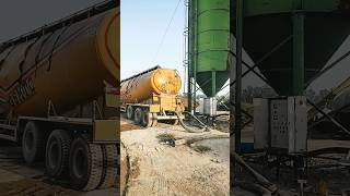 Cement bulker unloading silo blower cement truck Sunilvlogs85 [upl. by Bunch990]