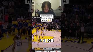 Lebron Genes Got Got Bronny Cooking😂🔥 viralshort viralvideo blowup  nba [upl. by Leinnad]