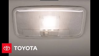 2007  2009 FJ Cruiser HowTo Interior Lights  Toyota [upl. by Iaras]