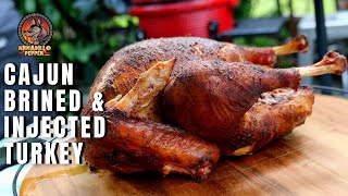 Smoked CajunBrined Turkey Recipe and Injected [upl. by Thordia818]