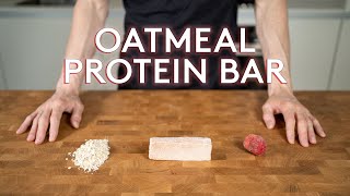 The Protein Bar Recipe everyone should make at Home No Bake made with Oats ANABOLIC [upl. by Zelma]