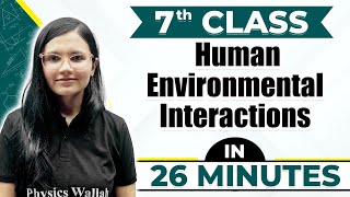 Human Environment Interactions  Cheat Sheet Series For Class 7th [upl. by Petronille]