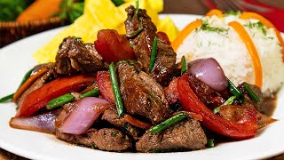 El Mejor Lomo Saltado  RECETA PERUANA  Sazón y Corazón [upl. by Charla]