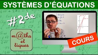 LE COURS  Systèmes déquations  Seconde [upl. by Ilrahs]