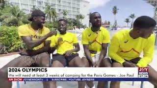 Bahamas World Relays Fentuo tests the French vocabulary of Ghana’s relay team [upl. by Aleen314]