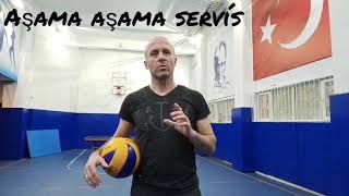 Voleybolda servis tekniği Service technique in volleyball [upl. by Yotal285]