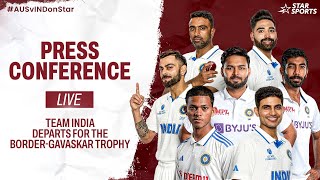 LIVE Press Conference  Team India departs for the BorderGavaskar Trophy  AUSvINDOnStar [upl. by Seira]