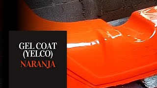 COMO SE PREPARA GEL COAT YELCO COLOR NARANJA [upl. by Carolin310]