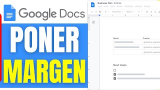 Cómo PONER MARGEN en Google Docs Documentos de Google 2024 [upl. by Ruhtracm716]