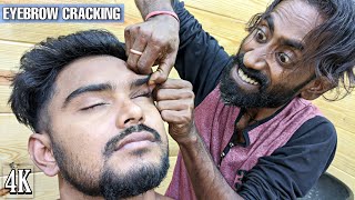 Eyebrow crack Skin Crack Neck crack Finger crack  Head amp Body massage for Relaxation  ASMR [upl. by Louls104]