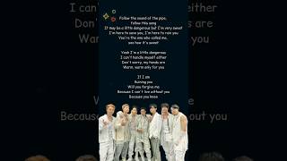 Pied piper BTS lyrics btslyrics bts btsarmy kpop piedpiper [upl. by Mikes]