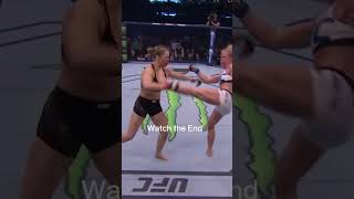 Knockout Moments Ronda Rousey vs Holly Holm UFC Fight Highlights shorts ufc mma [upl. by Jorie]