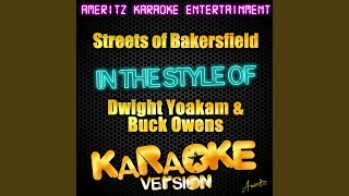 Streets of Bakersfield In the Style of Dwight Yoakam amp Buck Owens Karaoke Version [upl. by Airdnala]