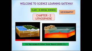 Lithosphere Part1 Chapter2  Class8 Geography  Karnataka Board [upl. by Alithea]