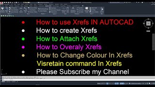 How to Use Xref In AutoCAD [upl. by Brynne560]