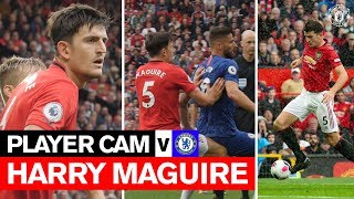 PLAYER CAM  Harry Maguire v Chelsea  Premier League  Manchester United [upl. by Lednyk276]