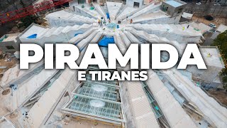 PIRAMIDA E TIRANES  5K DRONE VIDEO TIRANA 2023 [upl. by Philips]