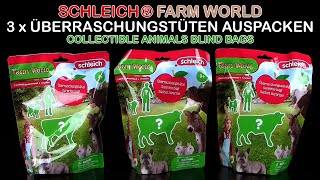 Schleich ® 3 x Farm World Blind Bags  Überraschungstüten  Collectible Animals  Sammelfiguren [upl. by Tannie]