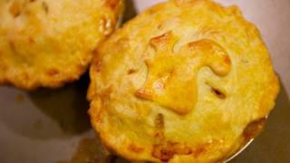 Thanksgiving Leftovers Recipe Turkey Pot Pies [upl. by Inaliel]