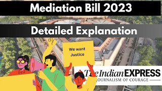 Mediation Bill 2023 Complete explanation in hindi Current affairs  UPSCSSCPCS [upl. by Readus]