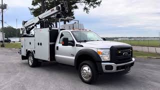 2016 FORD F550 MECHANICS TRUCK 30FT CRANE COMPRESSOR IMT BODY SERVICE TRUCK UTILITY FOR SALE [upl. by Nnylidnarb679]