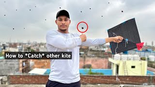 How To Catch other Kite easily  Kite flying  Kite Cutting Kite [upl. by Ahsinna]