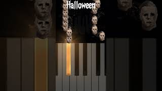 Halloween theme Easy piano pianotutorial easypiano michaelmyers halloween halloween2024 [upl. by Jeffries315]