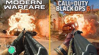 Attention to Detail amp Physics Comparison Modern Warfare 2019 Vs Black ops 6 [upl. by Eleynad]