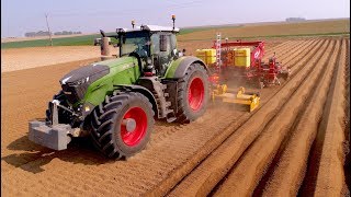 Planting Potatoes  Fendt 1050  8 row Grimme GL 860 Compacta  ROPAGRI SPRL Belgium [upl. by Nohpets]