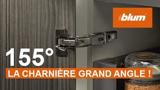 Charnière 155° grand angle encombrement 0  CLIP top BLUMOTION  Blum [upl. by Rodi254]