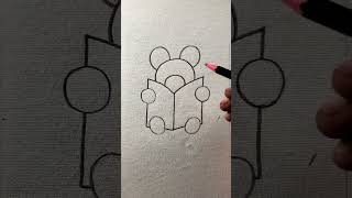 Simple and very easy drawing step by step [upl. by Trici]