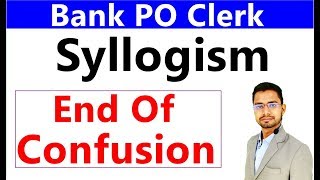 Syllogism rules with examples for Bank PO Clerk SBI  IBPS RRB  JK Bank With Tricks Shortcuts [upl. by Kerek]