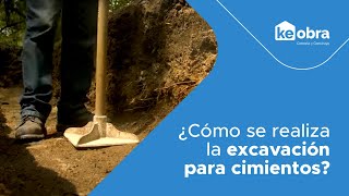 ¿Cómo se realiza la excavación para cimientos [upl. by Lowenstein633]