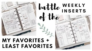 WEEKLY INSERTS My Favorites amp Least Favorites [upl. by Ahsiken]