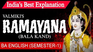 Bala Kanda  Bala Kanda Summary  Bal Kand Ramayan  Bala Kanda in English  BA English Sem01 [upl. by Elyrpa]